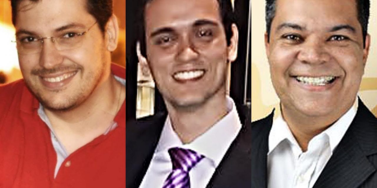 Paulo Soares, Luidje Barboza e Anderson Muniz.