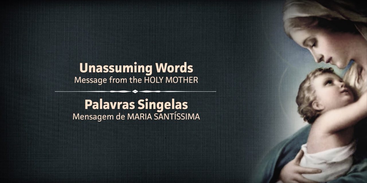 Unassuming words / Palavras singelas